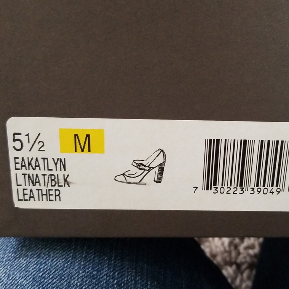 ENZO ANGIOLINI Tan/black leather  size 5.5 - Picture 7 of 7